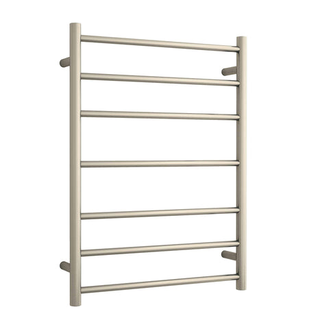 Accessories Thermogroup Thermorail Heated Towel Rail - Straight/Round Colour: Brushed Nickel Size: 7 Bars - 600x800x122mm (80 Watts) Place & Palette
