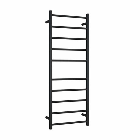 Accessories Thermogroup Thermorail Heated Towel Rail - Straight/Round Colour: Matt Black Size: 10 Bars - 450x1200x122mm (110 Watts) Place & Palette