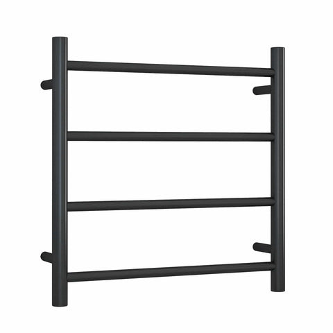 Accessories Thermogroup Thermorail Heated Towel Rail - Straight/Round Colour: Matt Black Size: 4 Bars - 550x550x122mm (54 Watts) Place & Palette