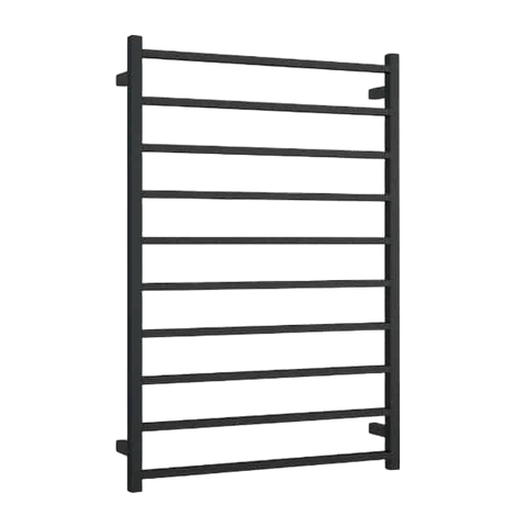 Accessories Thermogroup Thermorail Heated Towel Rail - Straight/Square Colour: Matt Black Size: 10 Bars - 800x1160x120mm (217 Watts) Place & Palette