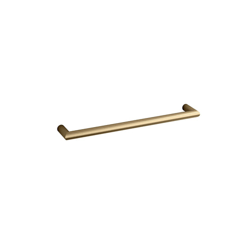 Accessories Thermogroup Thermorail Heated Towel Single Rail - Round Size: 632x32x100mm (18 Watts) Colour: Brushed Brass Place & Palette