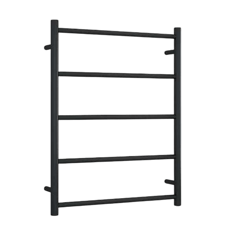 Accessories Thermogroup Thermorail Non-Heated Ladder Towel Rail - 5 Bars Style: Straight/Round Colour: Black Size: 630x800x122mm Place & Palette
