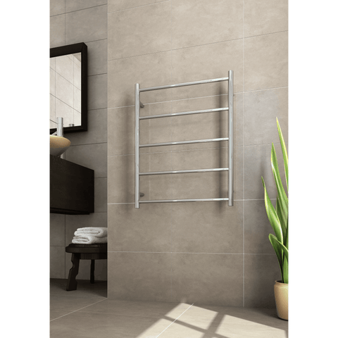 Accessories Thermogroup Thermorail Non-Heated Ladder Towel Rail - 5 Bars Style: Straight/Round Colour: Polished Stainless Steel Size: 630x800x122mm Place & Palette