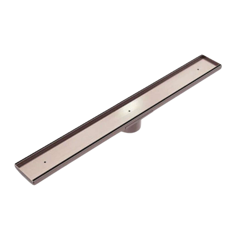 Accessories Nero Tile Insert V Channel Floor Grate 89mm Outlet Colour: Brushed Bronze Fitting: Without Outlet and Hole Saw Place & Palette