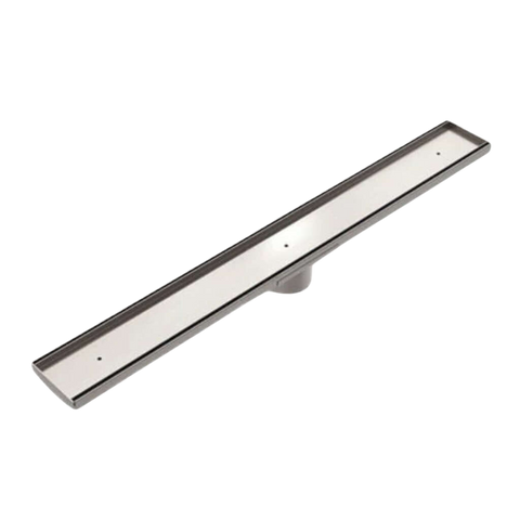 Accessories Nero Tile Insert V Channel Floor Grate 89mm Outlet Colour: Brushed Nickel Fitting: Without Outlet and Hole Saw Place & Palette