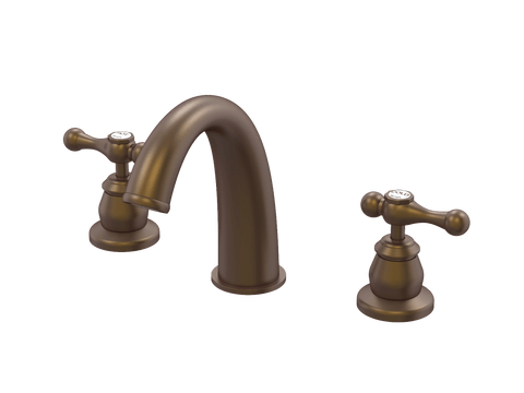 Tapware ParTaps Tudor Lever Basin Set Deluxe - Ceramic Disc Colour: Native Brass Place & Palette
