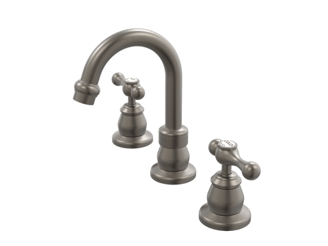 Tapware ParTaps Tudor Lever Basin Set Swivel - Ceramic Disc Colour: Gunmetal Place & Palette