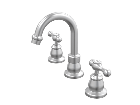Tapware ParTaps Tudor Lever Basin Set Swivel - Ceramic Disc Colour: Satin Pearl Place & Palette