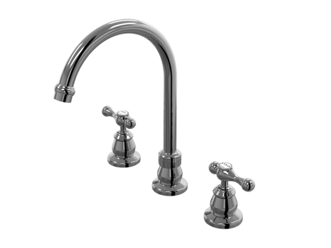 Tapware ParTaps Tudor Lever Sink Set Hob Swivel - Ceramic Disc Colour: Black Sapphire Place & Palette