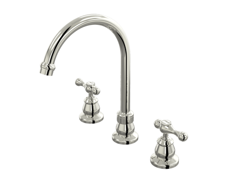 Tapware ParTaps Tudor Lever Sink Set Hob Swivel - Ceramic Disc Colour: Luminick Place & Palette