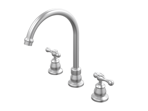 Tapware ParTaps Tudor Lever Sink Set Hob Swivel - Ceramic Disc Colour: Satin Pearl Place & Palette