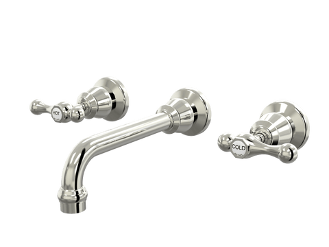 Tapware ParTaps Tudor Lever Wall Basin Set - Ceramic Disc Colour: Luminick Place & Palette