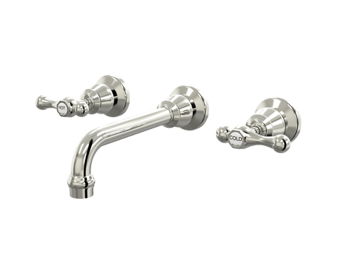 Tapware ParTaps Tudor Lever Wall Bath Set - 160mm - Ceramic Disc Colour: Luminick Place & Palette