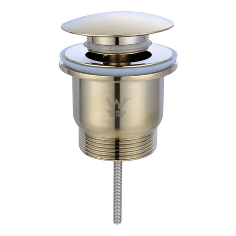 Accessories Turner Hastings Universal Mushroom Pop-up Waste Colour: Brushed Brass Place & Palette