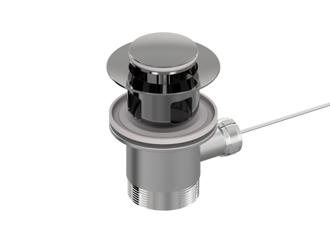 Accessories ParTaps Universal Waste 32mm Bidet Overflow Colour: Black Sapphire Place & Palette