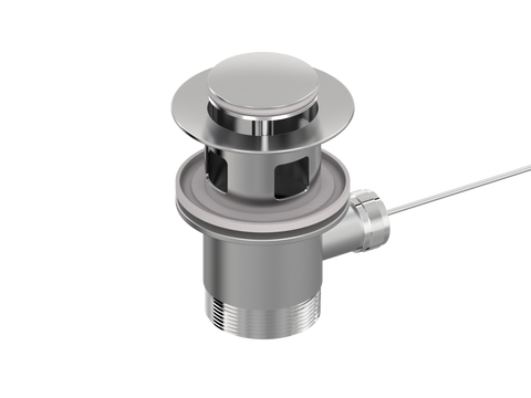 Accessories ParTaps Universal Waste 32mm Bidet Overflow Colour: Brushed Chrome Place & Palette