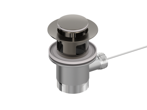 Accessories ParTaps Universal Waste 32mm Bidet Overflow Colour: Brushed Gunmetal Place & Palette