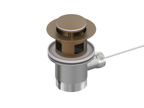 Accessories ParTaps Universal Waste 32mm Bidet Overflow Colour: Burnished Place & Palette