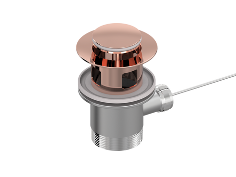 Accessories ParTaps Universal Waste 32mm Bidet Overflow Colour: Copper Place & Palette