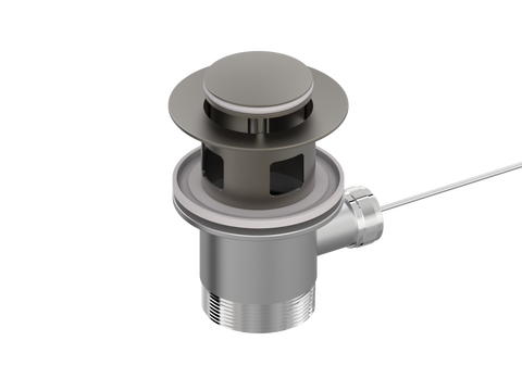 Accessories ParTaps Universal Waste 32mm Bidet Overflow Colour: Gunmetal Place & Palette