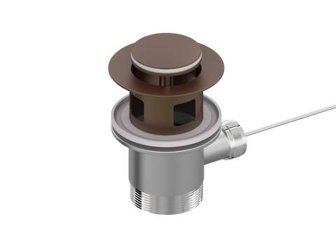 Accessories ParTaps Universal Waste 32mm Bidet Overflow Colour: Native Brass Place & Palette