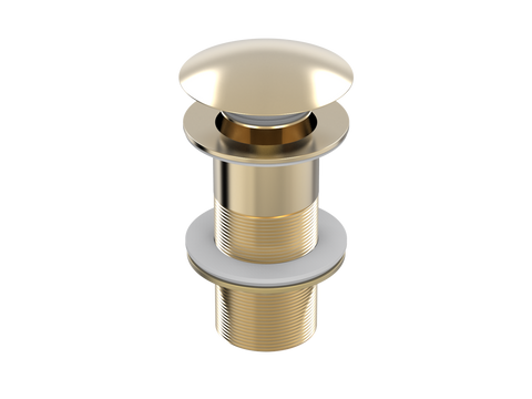 Accessories ParTaps Universal Waste 32mm - Mushroom Colour: Brushed Brass Gold Style: No Overflow Place & Palette