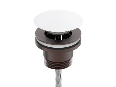 Accessories ParTaps Universal Waste 32mm Split Colour: Antique Copper Style: With Ceramic Mushroom Pop-Up Place & Palette