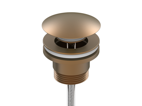 Accessories ParTaps Universal Waste 32mm Split Colour: Burnished Style: With Mushroom Pop-Up Place & Palette