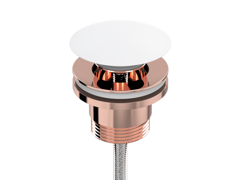 Accessories ParTaps Universal Waste 32mm Split Colour: Copper Style: With Ceramic Mushroom Pop-Up Place & Palette