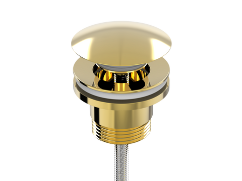 Accessories ParTaps Universal Waste 32mm Split Colour: Gold Style: With Mushroom Pop-Up Place & Palette