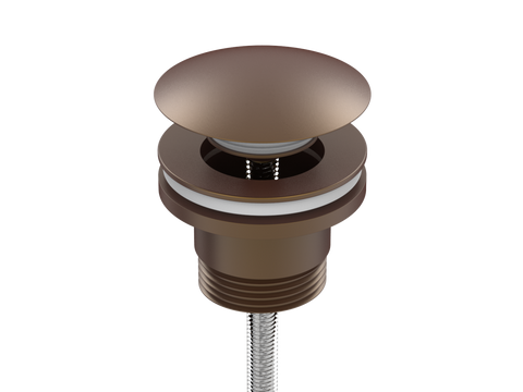 Accessories ParTaps Universal Waste 32mm Split Colour: Native Brass Style: With Mushroom Pop-Up Place & Palette