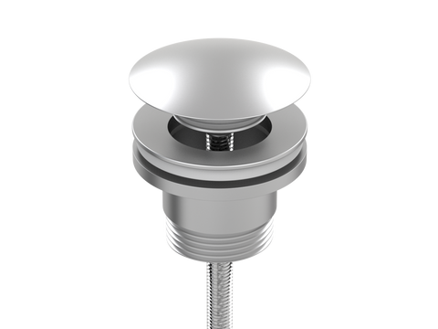 Accessories ParTaps Universal Waste 32mm Split Colour: Satin Pearl Style: With Mushroom Pop-Up Place & Palette