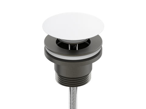 Accessories ParTaps Universal Waste 32mm Split Colour: Volcanic Grey Style: With Ceramic Mushroom Pop-Up Place & Palette
