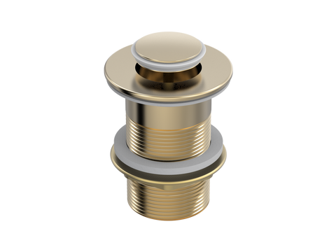 Accessories ParTaps Universal Waste 40mm Pop-Up Colour: Brushed Brass Gold Style: No Overflow Place & Palette