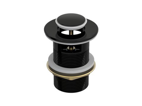 Accessories ParTaps Universal Waste 40mm Pop-Up Colour: Midnight Black Style: Overflow Place & Palette