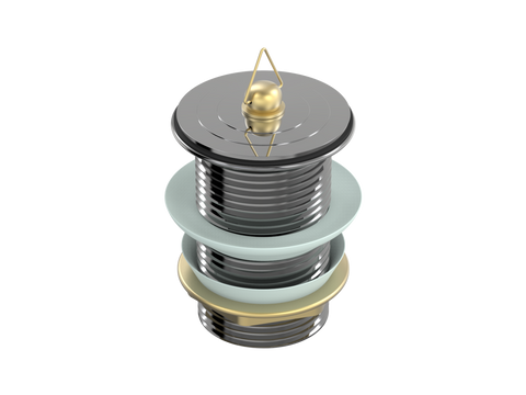 Accessories ParTaps Universal Waste 40mm Standard Colour: Black Sapphire Style: No Overflow Place & Palette