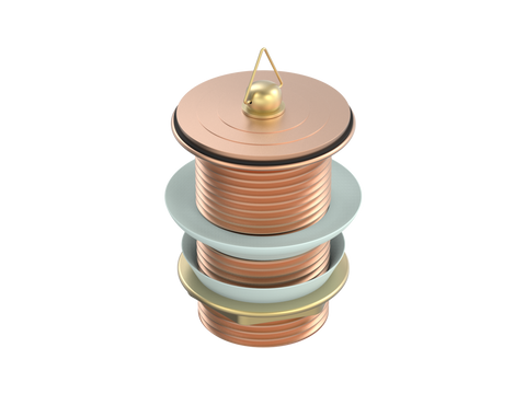 Accessories ParTaps Universal Waste 40mm Standard Colour: Brushed Copper Style: No Overflow Place & Palette