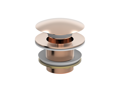 Accessories ParTaps Universal Waste 40mm To Suit Bath Colour: Brushed Rose Gold Place & Palette