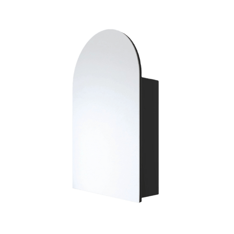 Mirrors Thermogroup Arch-Shaped Mirror Cabinet Colour: Black Place & Palette