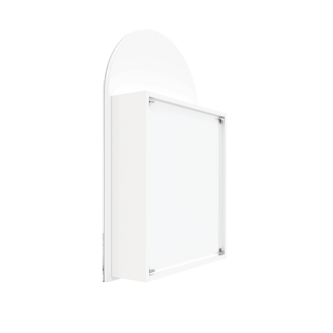 Mirrors Thermogroup Arch-Shaped Mirror Cabinet Colour: White Place & Palette