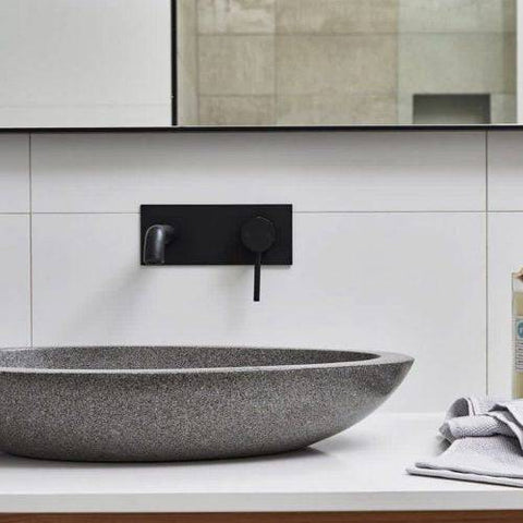 Basins Pietra Bianca Vivian Basin Colour: Malibu Solid Place & Palette