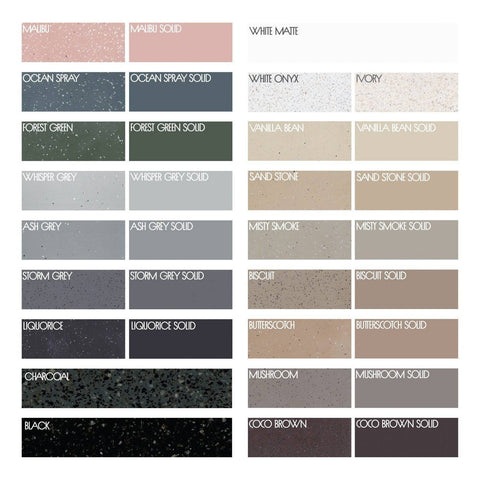 Basins Pietra Bianca Vivian Basin Colour: Malibu Solid Place & Palette