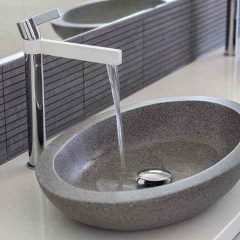 Basins Pietra Bianca Vivian Basin Colour: Malibu Solid Place & Palette