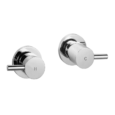 Tapware Modern National Wall Top Assemblies Round Style: Round Colour: Electroplated Chrome Place & Palette