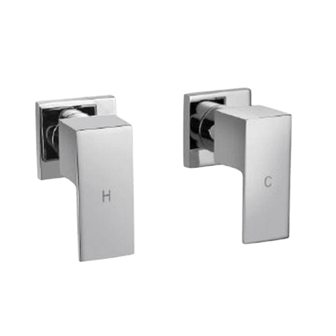 Tapware Modern National Wall Top Assemblies Round Style: Square Colour: Electroplated Chrome Place & Palette