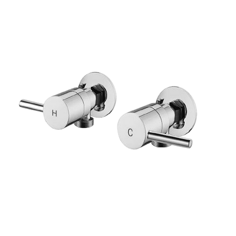 Tapware Modern National Washing Machine Stops Style: Round Colour: Electroplated Chrome Place & Palette