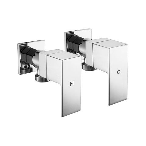 Tapware Modern National Washing Machine Stops Style: Square Colour: Electroplated Chrome Place & Palette