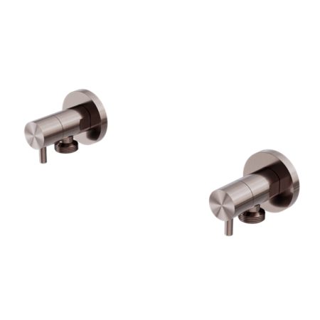Tapware Nero Washing Machine Tap Set Colour: Brushed Bronze Place & Palette