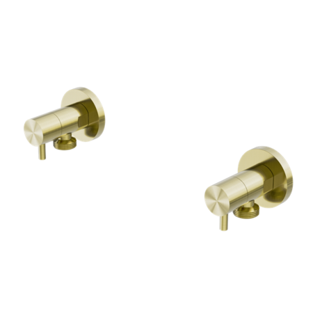Tapware Nero Washing Machine Tap Set Colour: Brushed Gold Place & Palette