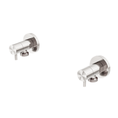 Tapware Nero Washing Machine Tap Set Colour: Brushed Nickel Place & Palette